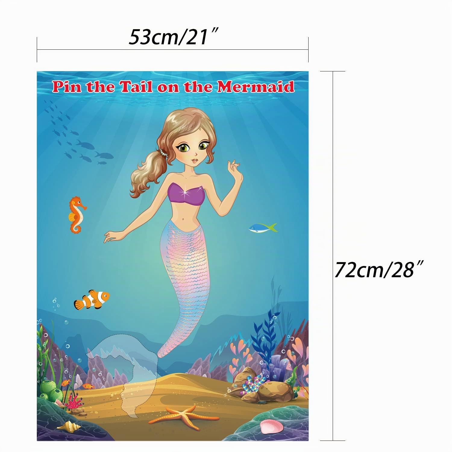 FEPITO Party Games jeu queue sirène Mermaid