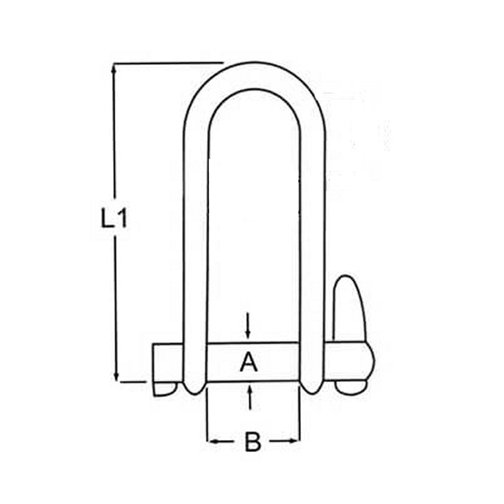 Rooster Rigging Shackles Halyard Shackle inox 6mm