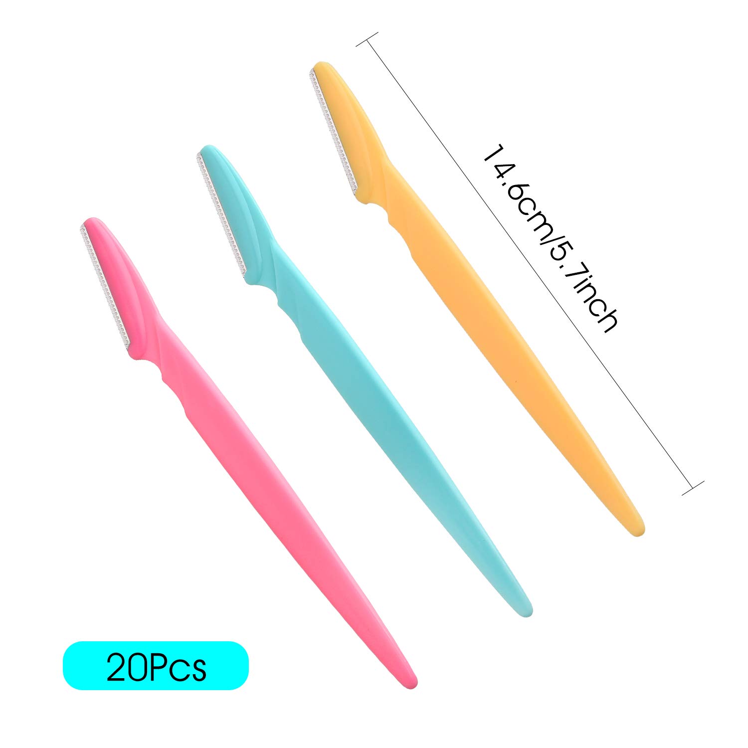 Fepito Home rasoir sourcils inox lot de 20