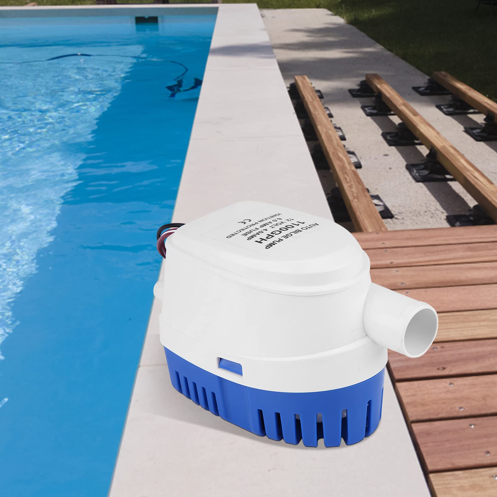 Ejoyous Sports & Equipment pompe de cale auto 12V 1100GPH flotteur