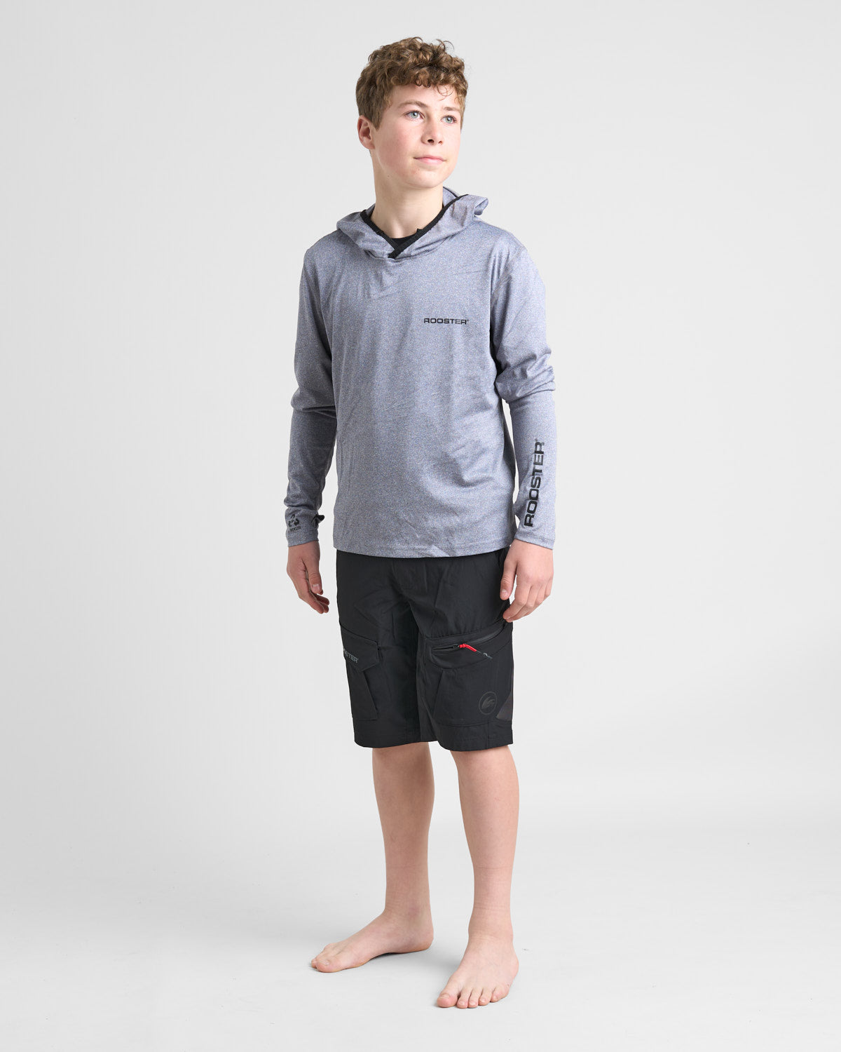 Rooster Tech Tops t-shirt UV junior gris manches longues