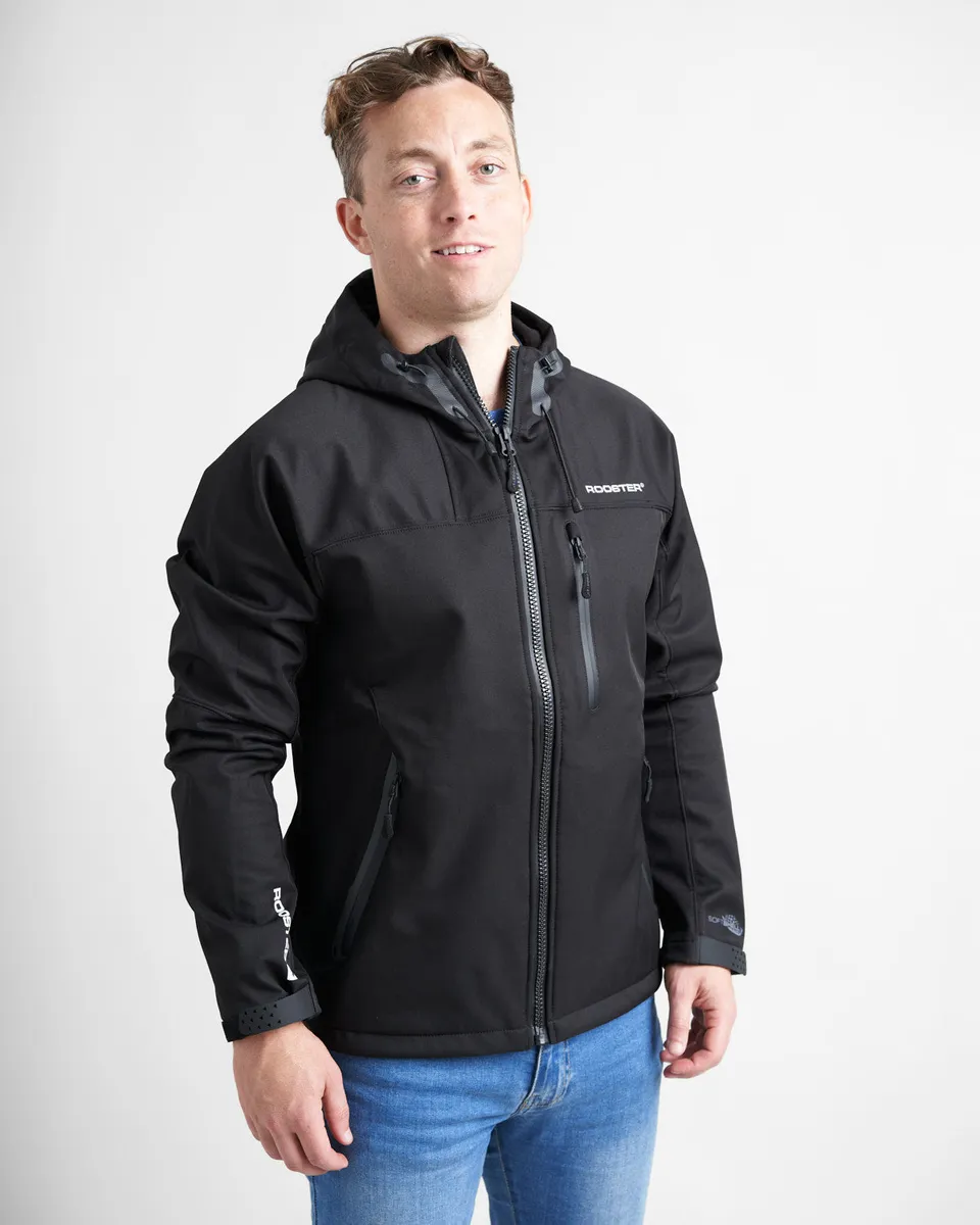 Rooster Coastal & Inshore Soft Shell veste softshell noir coupe-vent