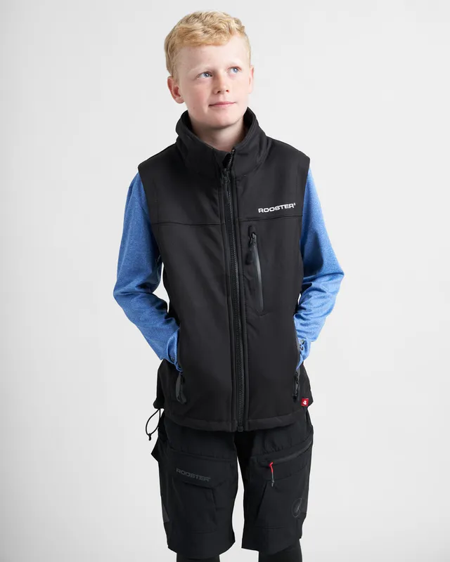 Rooster Coastal gilet softshell junior noir Junior Large
