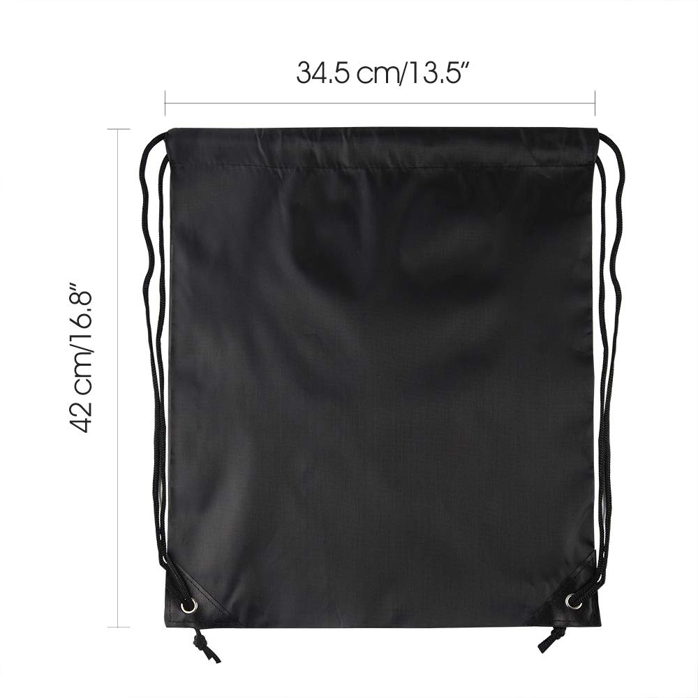 FEPITO Bags & Pouches sac cordon noir 39x34cm polyester
