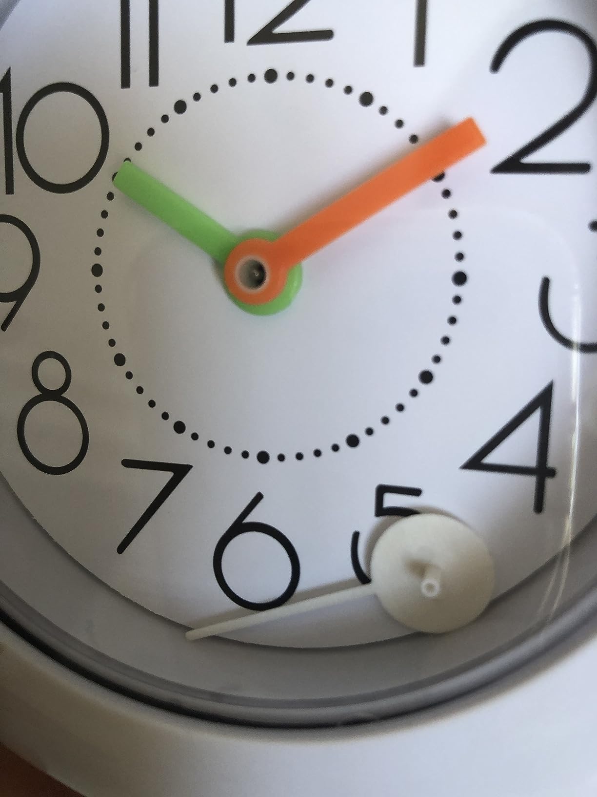 Jadeshay Horloge salle de bain étanche blanche