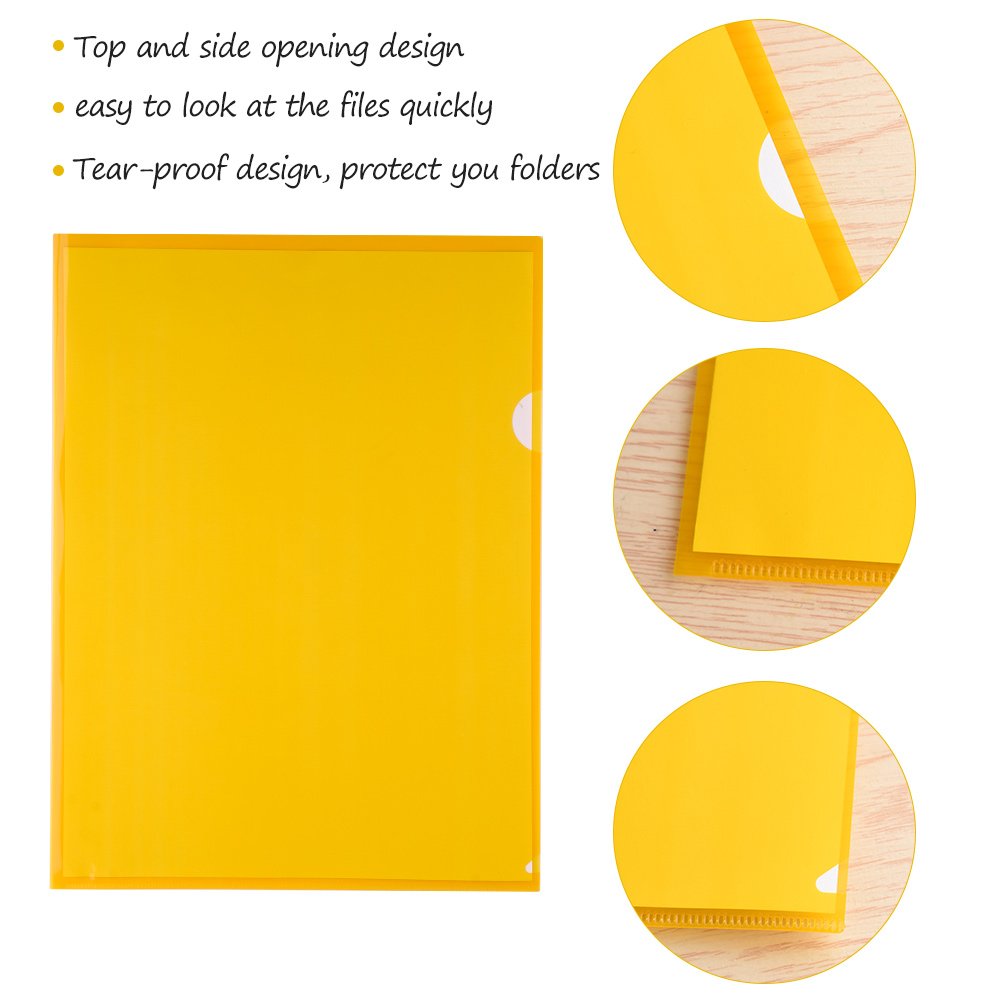FEPITO Pochettes plastiques A4 couleurs lot 50