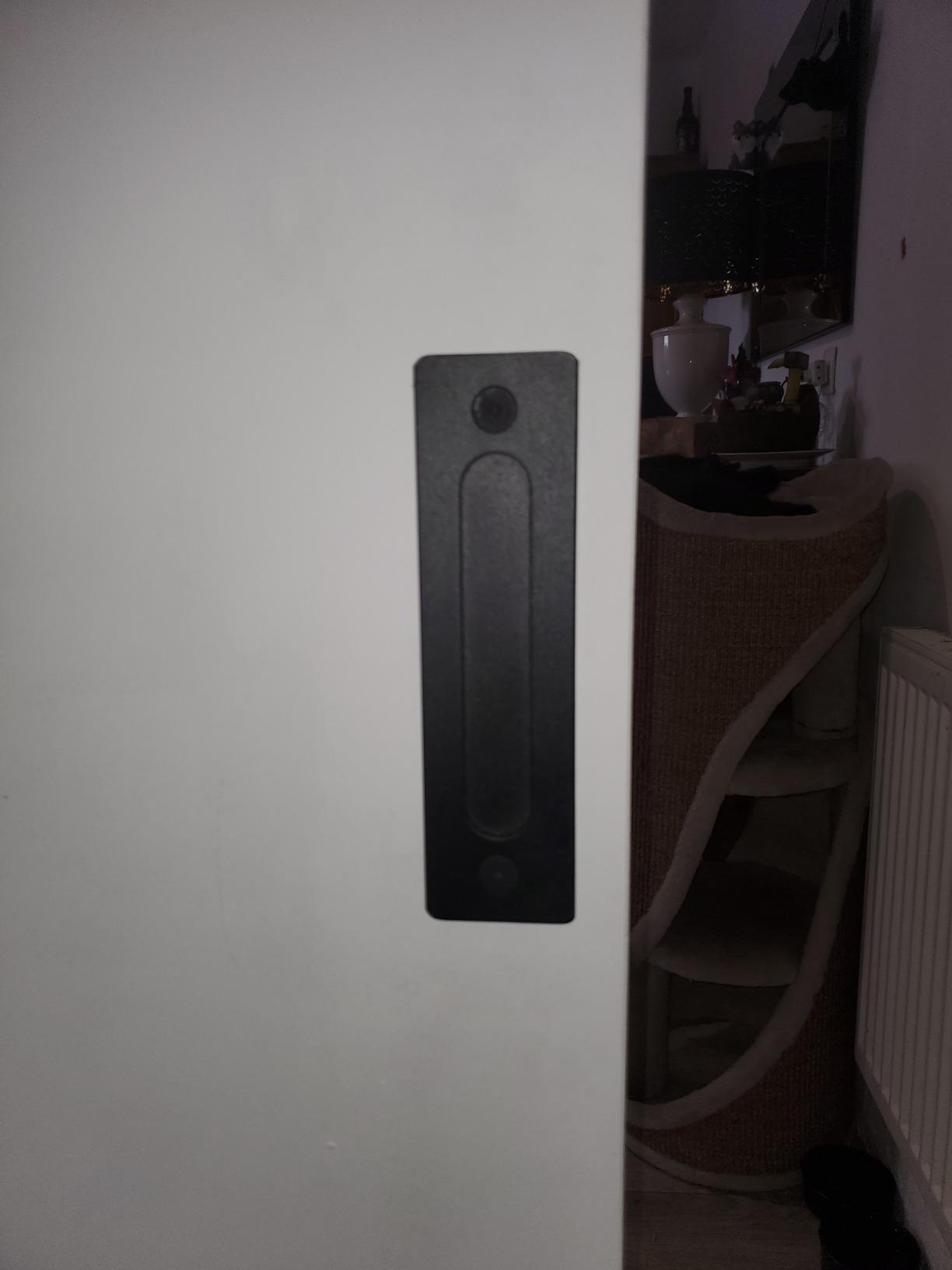 Ejoyous Home Improvement poignée porte grange noire acier