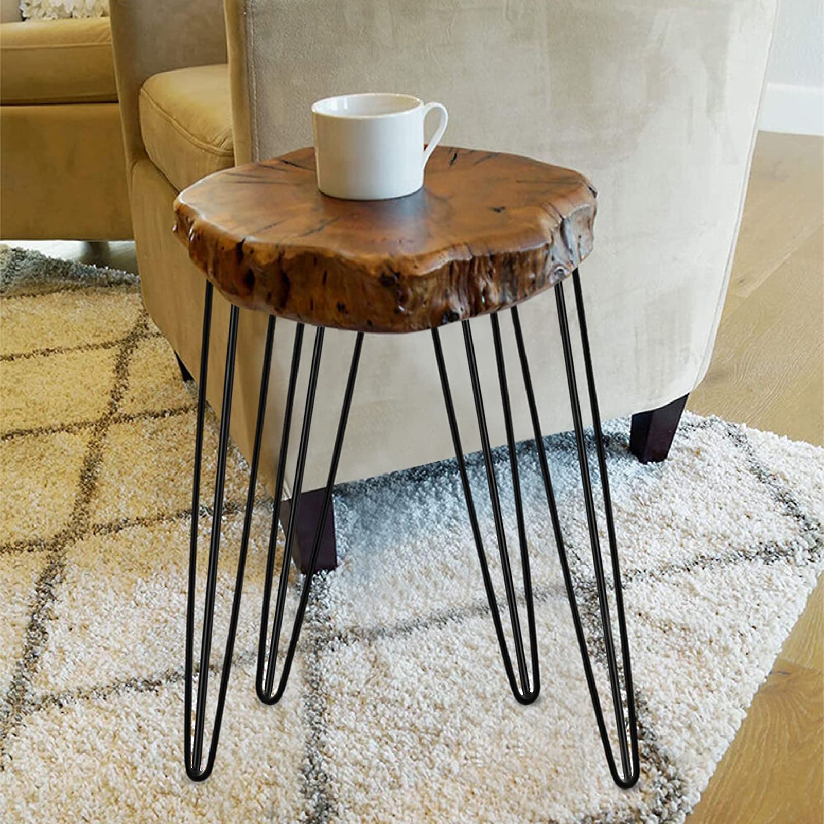 Ejoyous Home Improvement pieds table métal 71cm x4