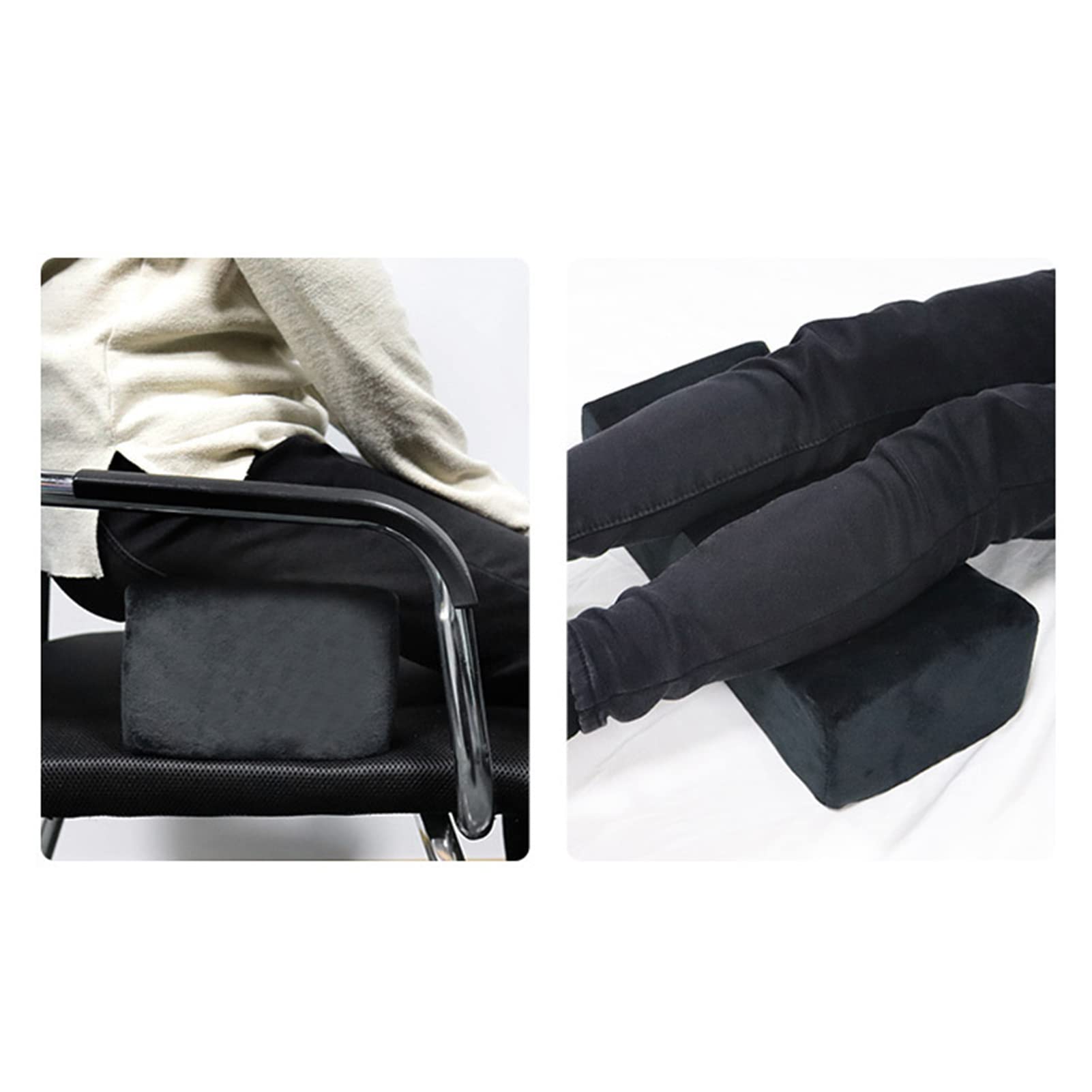 Tissting Coussin de Siège Noir Ergonomique 42cm