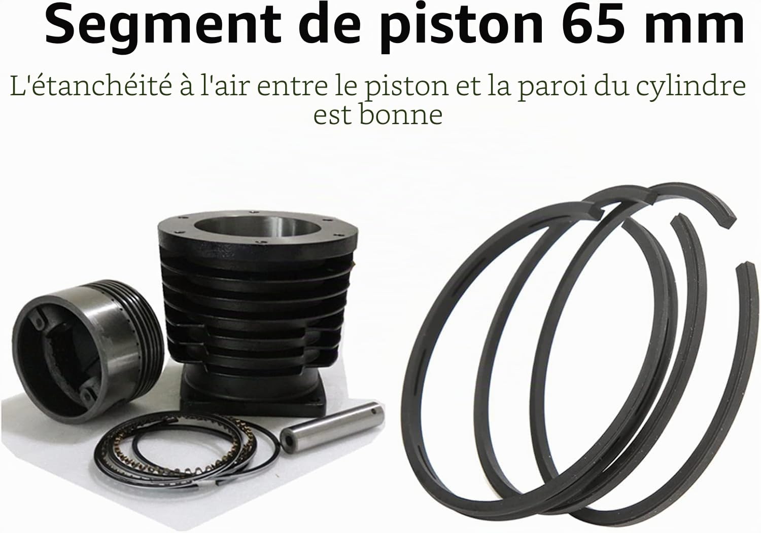 FTVOGUE Segments piston 65mm moteur 2,2-3,0kW lot 3