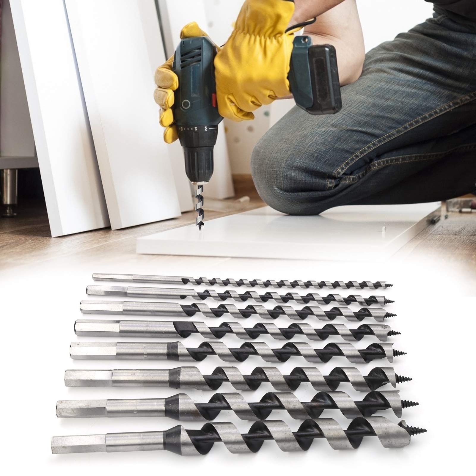 Ejoyous Home Improvement Tool jeu 8 forets bois 6-20 mm