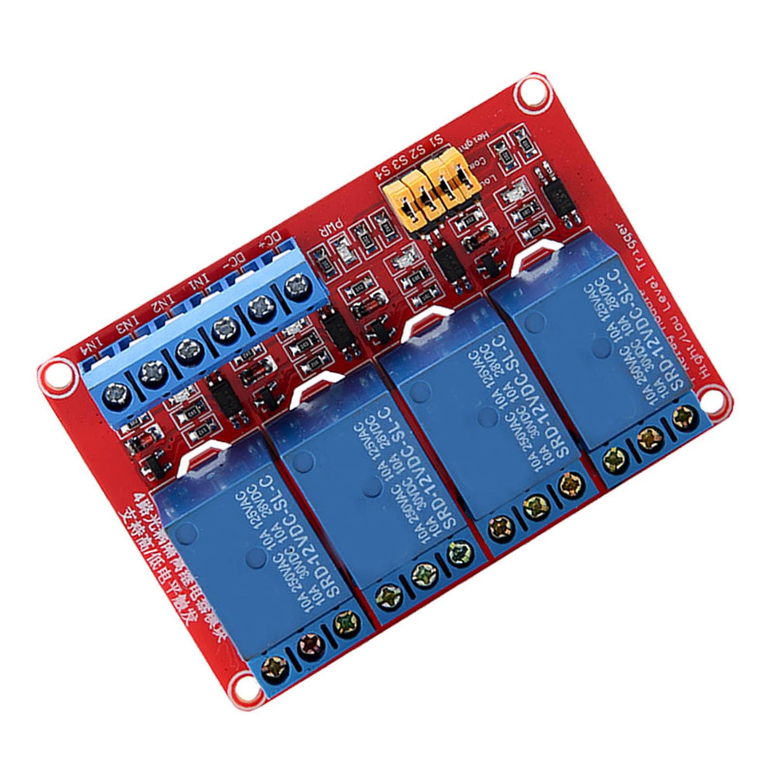 FTVOGUE module relais 4 canaux 12V DC optocoupleur
