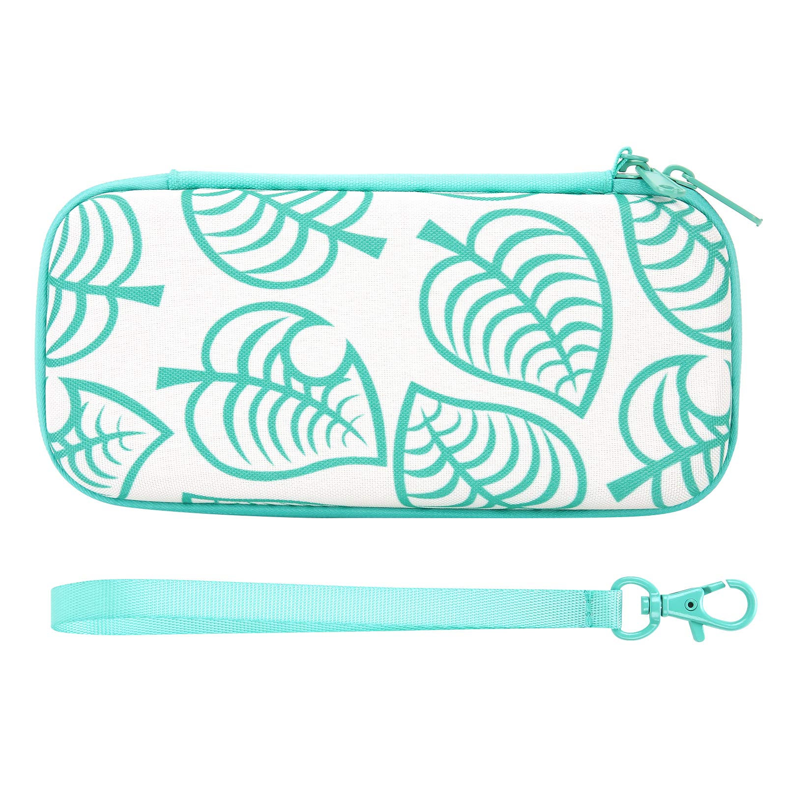 Ejoyous Étui Switch Coque EVA 8 Cartes Motif Feuilles