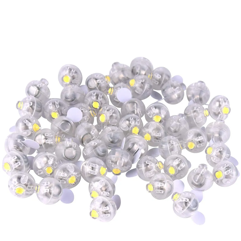 FEPITO Mini LED Ballons Lanternes Blanc Lot 50