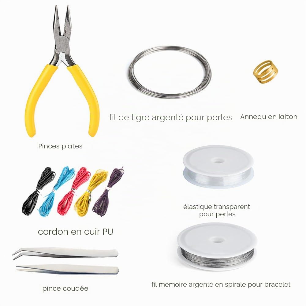 FEPITO Kit fabrication bijoux complet pinces démarrage