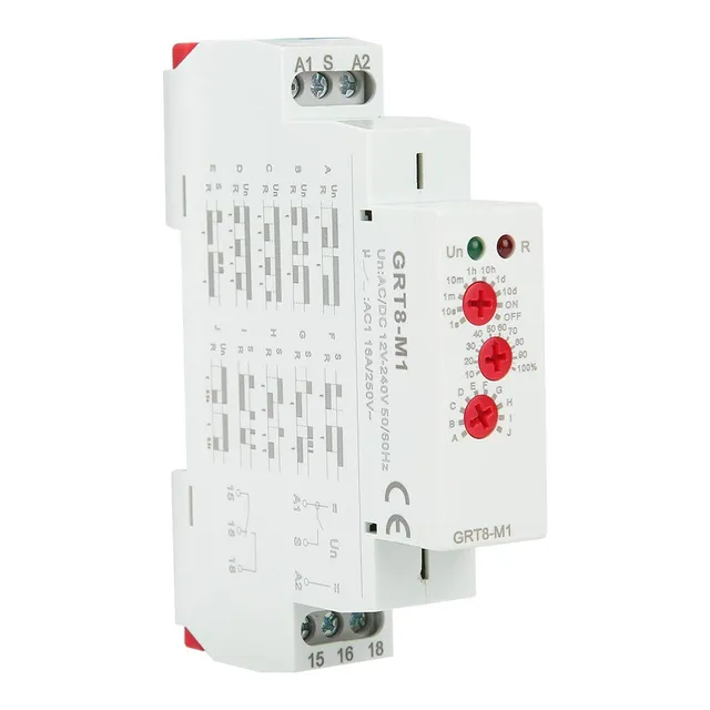 Jadeshay GRT8-M1 relais temporisé 12V-240V 10 fonctions