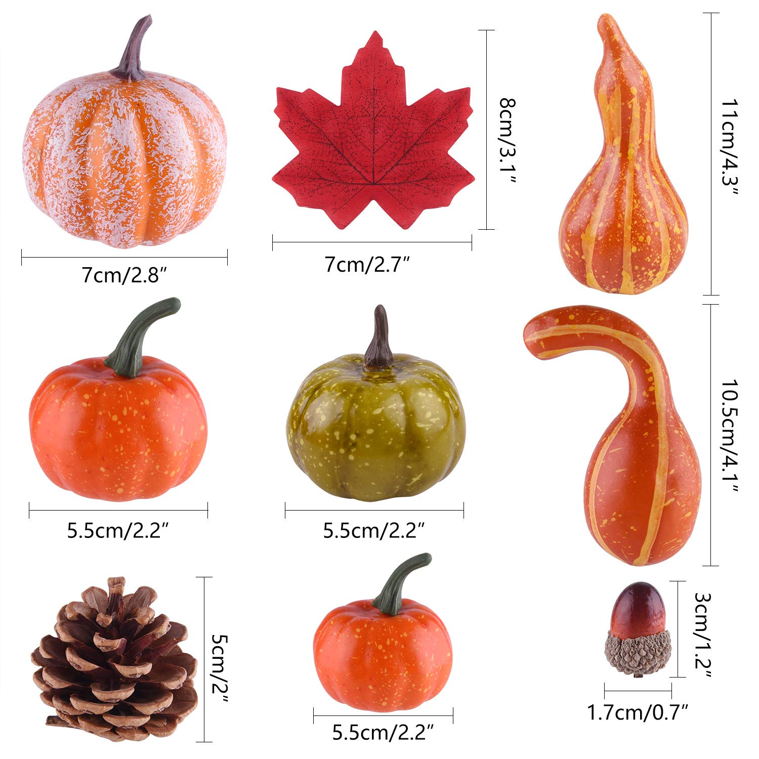 FEPITO Party Decorations déco automne 56 pièces