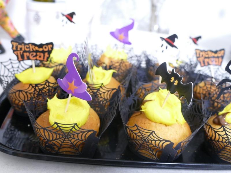 FEPITO Halloween cupcake topper cure-dent x60 décor