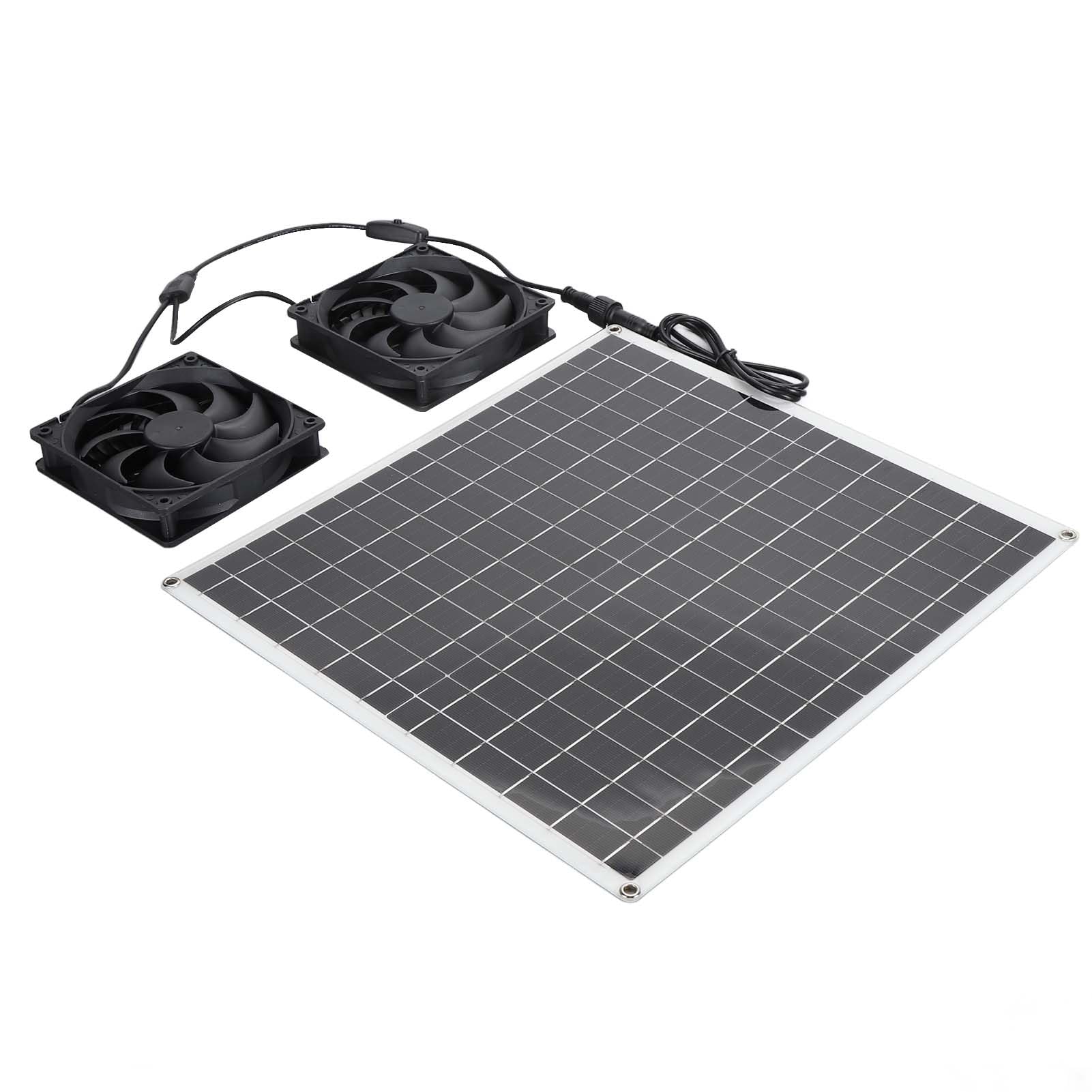 FTVOGUE Kit Ventilateur Solaire Double 20W IP65