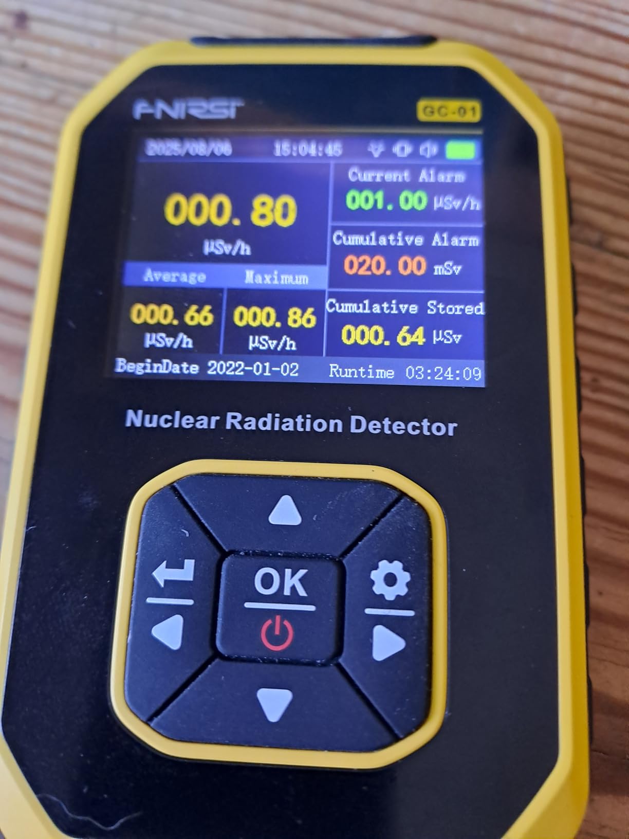 Jadeshay Installation Électrique compteur Geiger LCD 1100 mAh