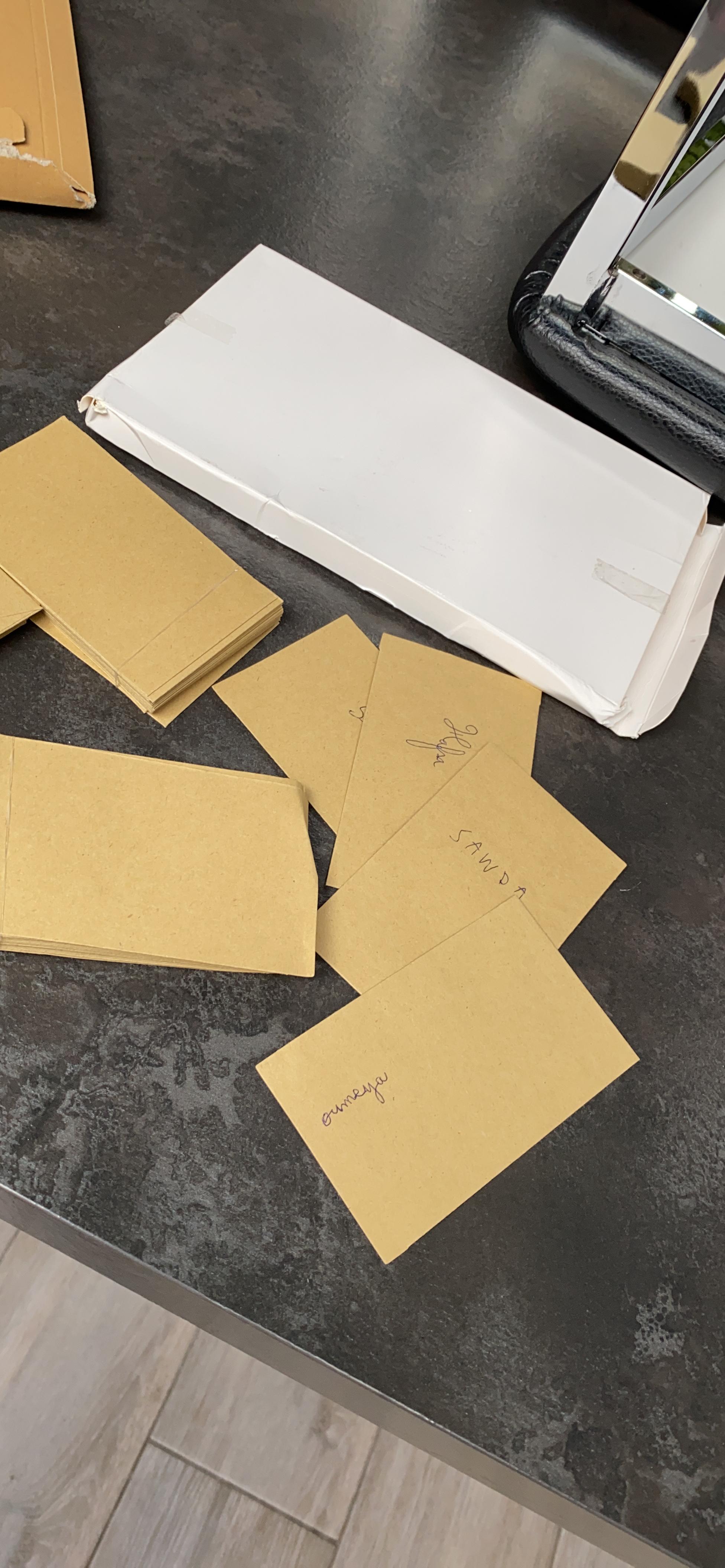 FEPITO 100 sacs papier mariage kraft larmes joie