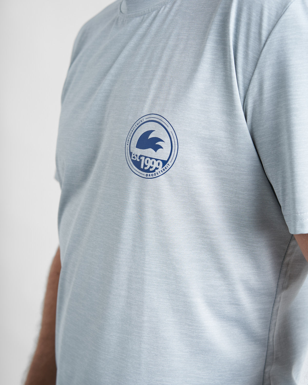 Rooster T-Shirt homme technique gris polyester recyclé