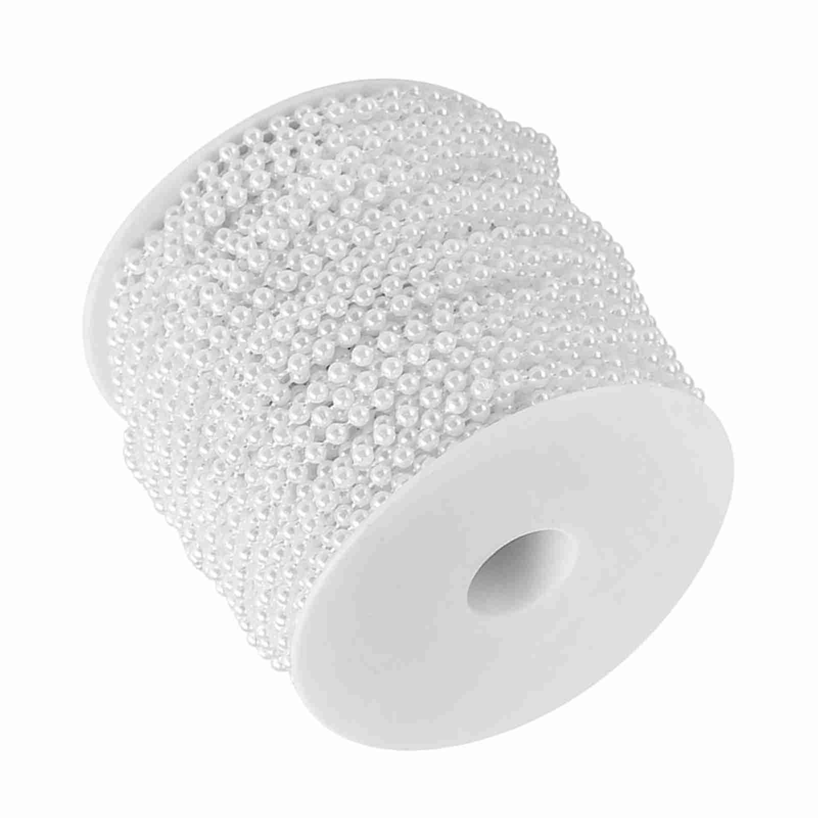 FTVOGUE Perles artificielles blanc 4 mm rouleau 40 m mariage
