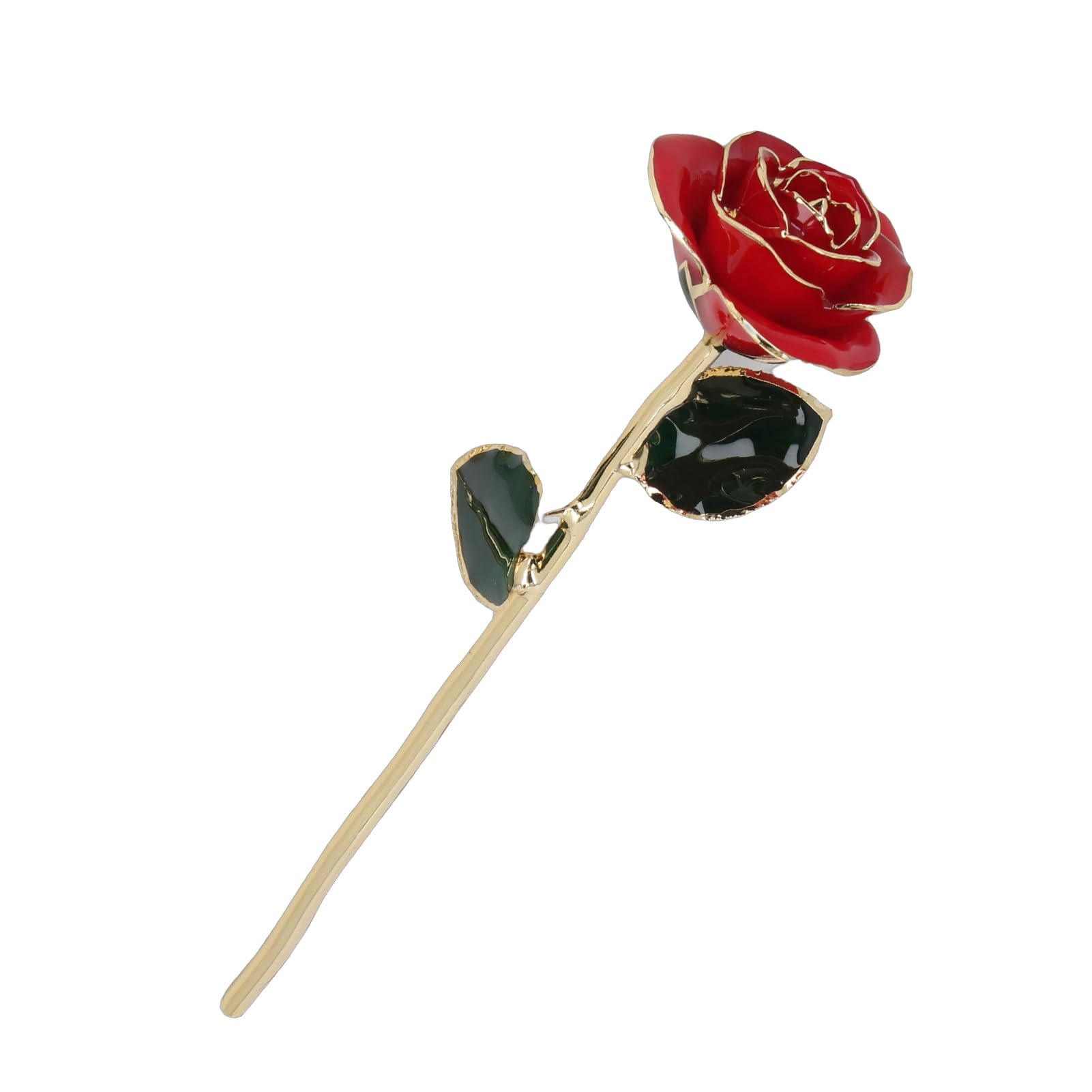 Ejoyous Living Room rose or 24K jaune doré avec support