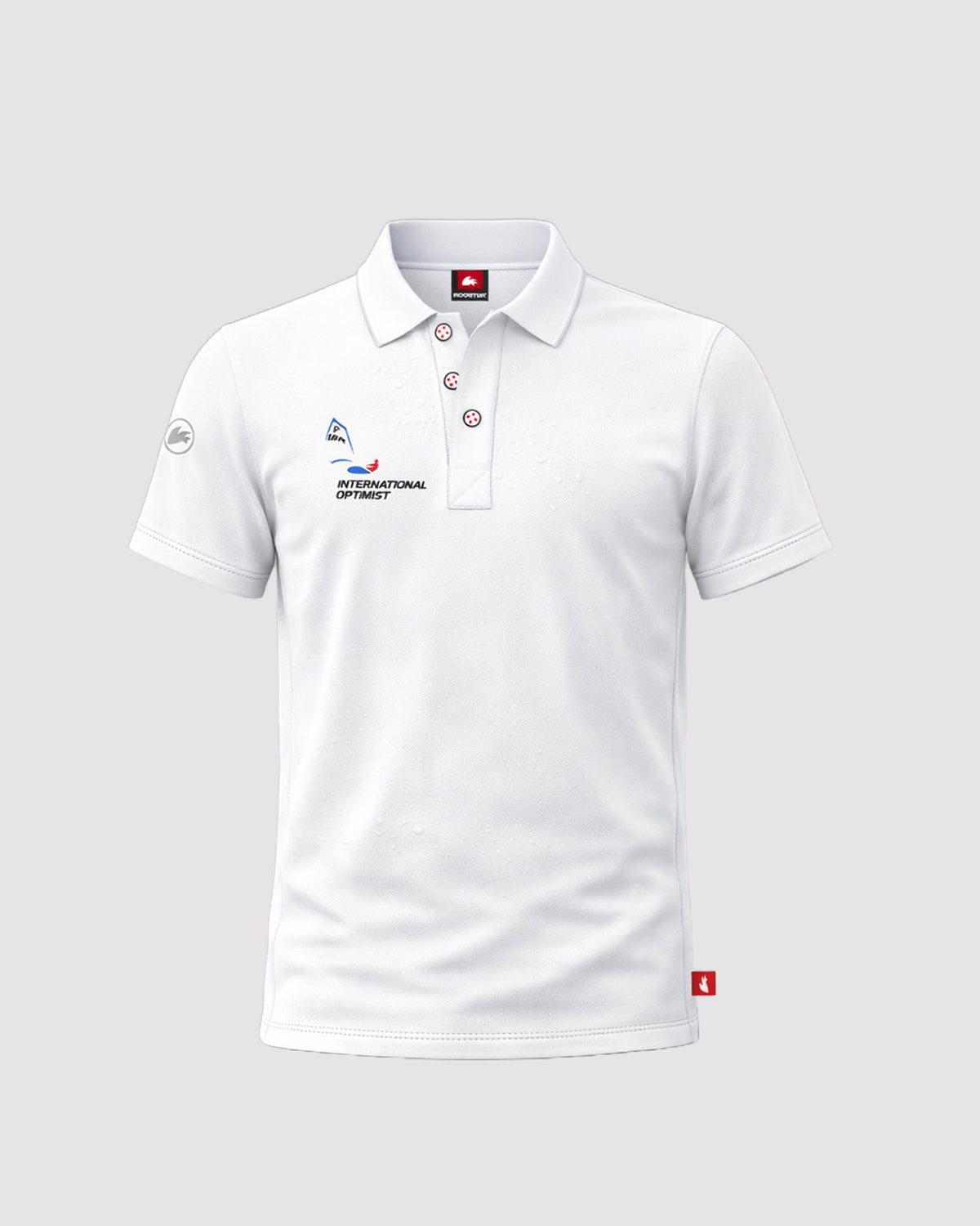 Rooster Technical Casual polo technique IOCA GBR Blanc