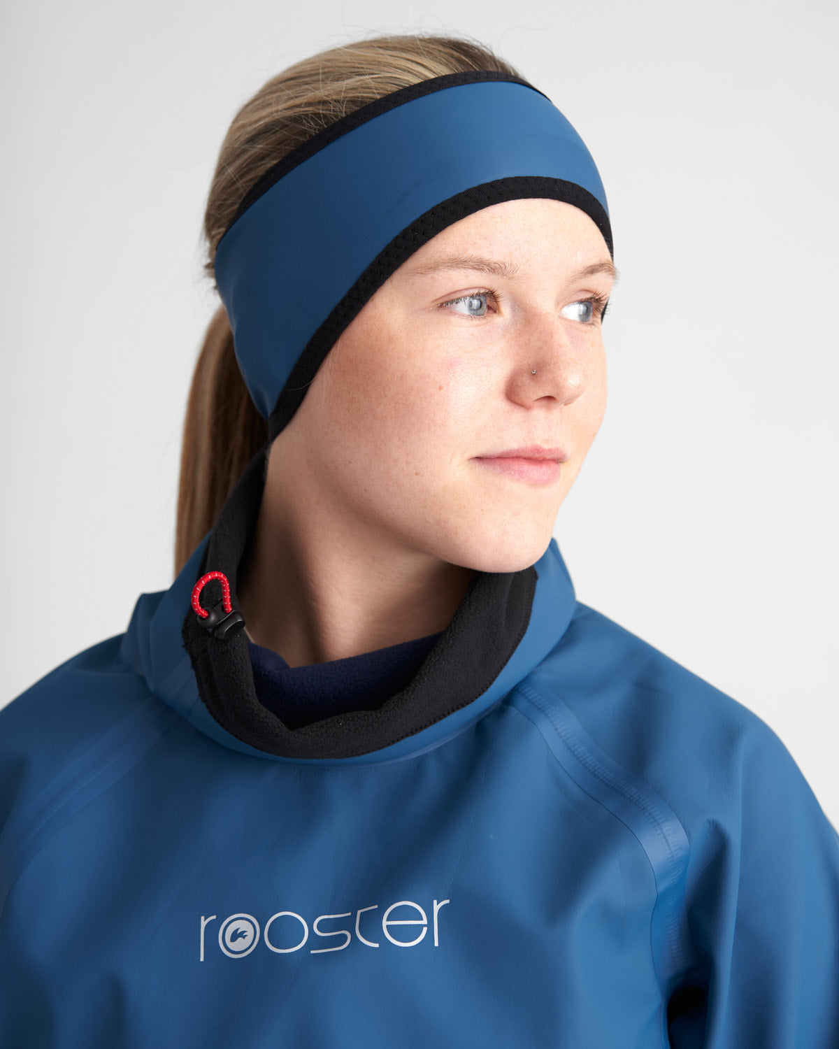 Rooster Aquafleece Headband bandeau bleu coupe-vent