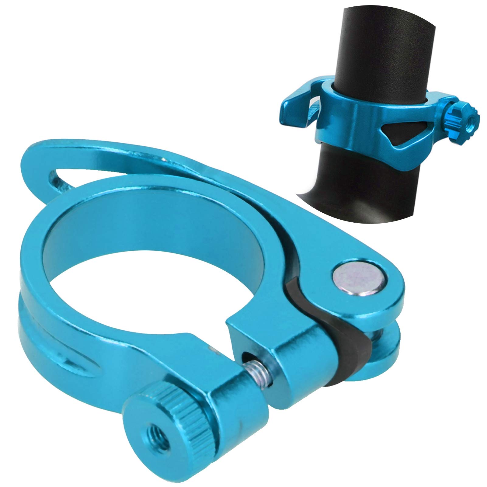 Tissting 35 mm collier de selle alu bleu lot de 2