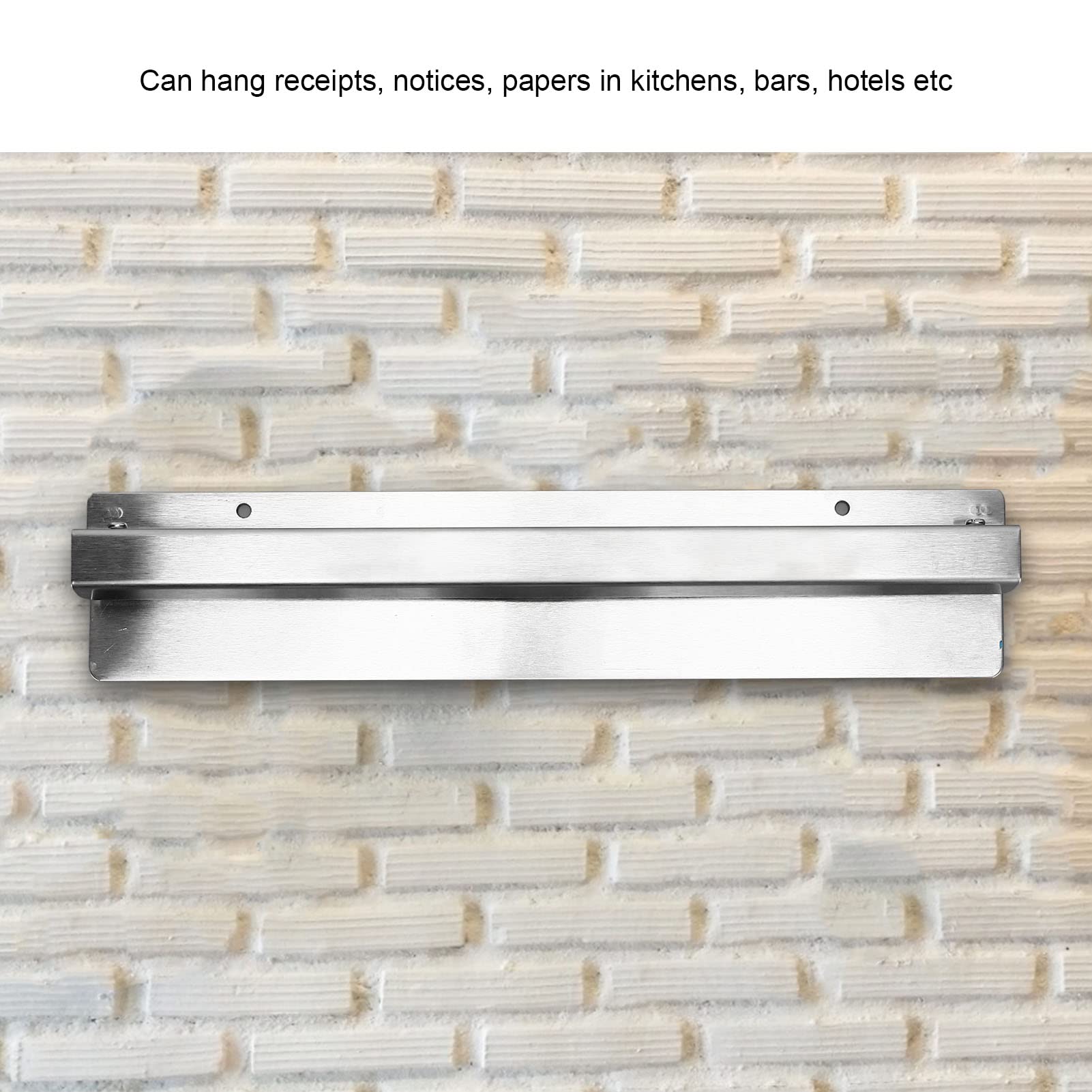 Tissting Support Porte-Ticket Inox Mural 30 cm Billes