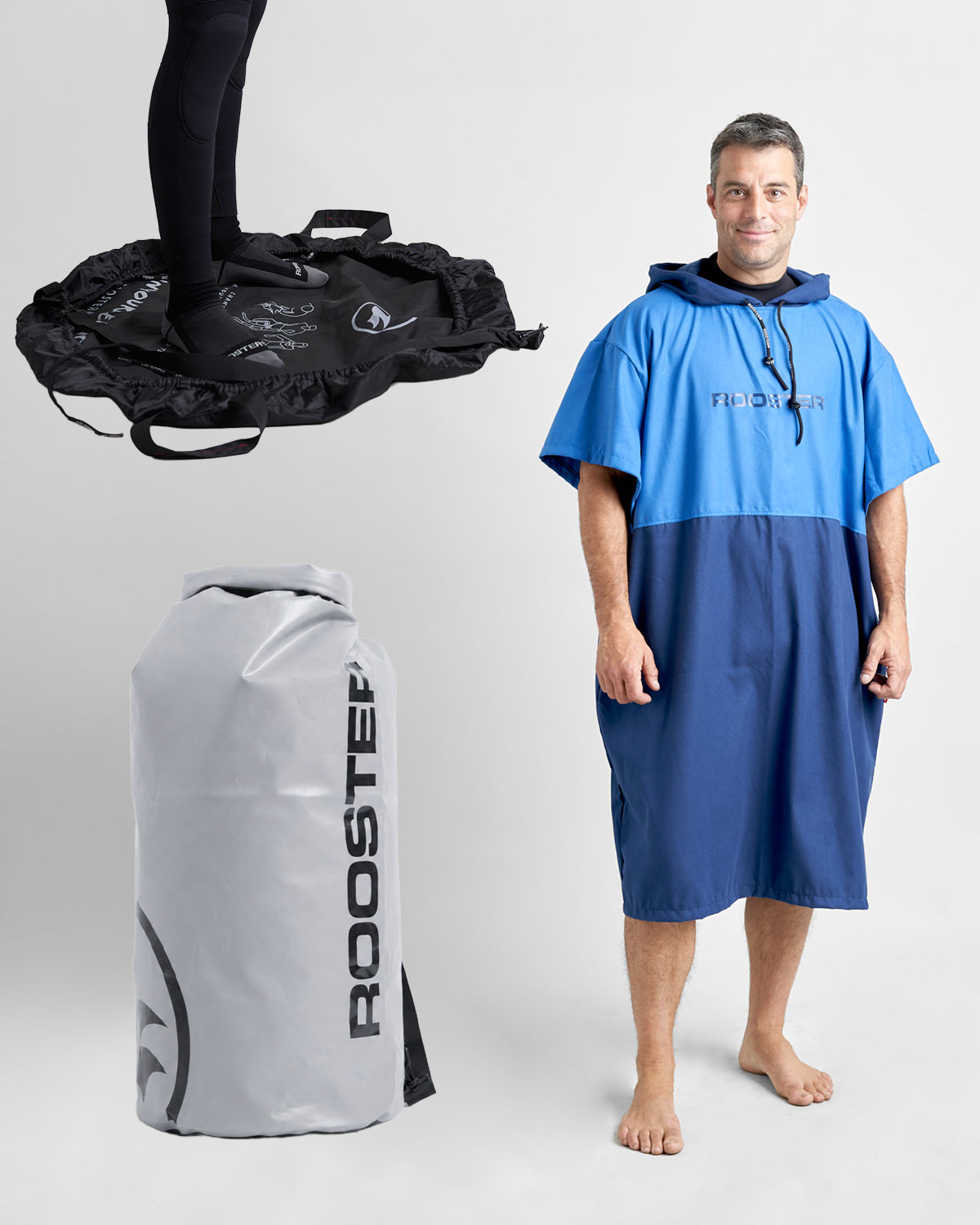 Rooster Changing Kit bundle poncho + sac étanche 60 L