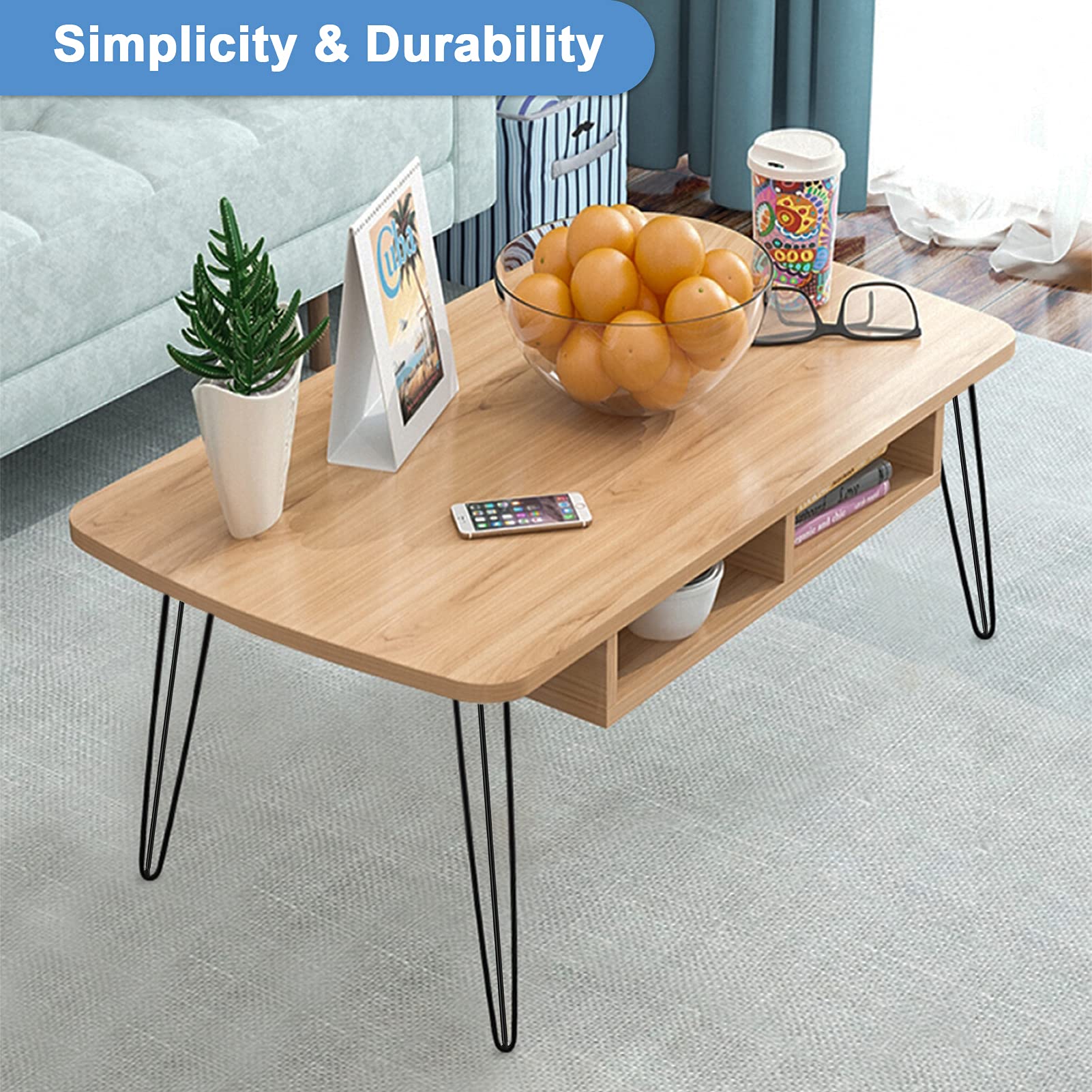 Ejoyous Home Improvement pieds table métal 71cm x4
