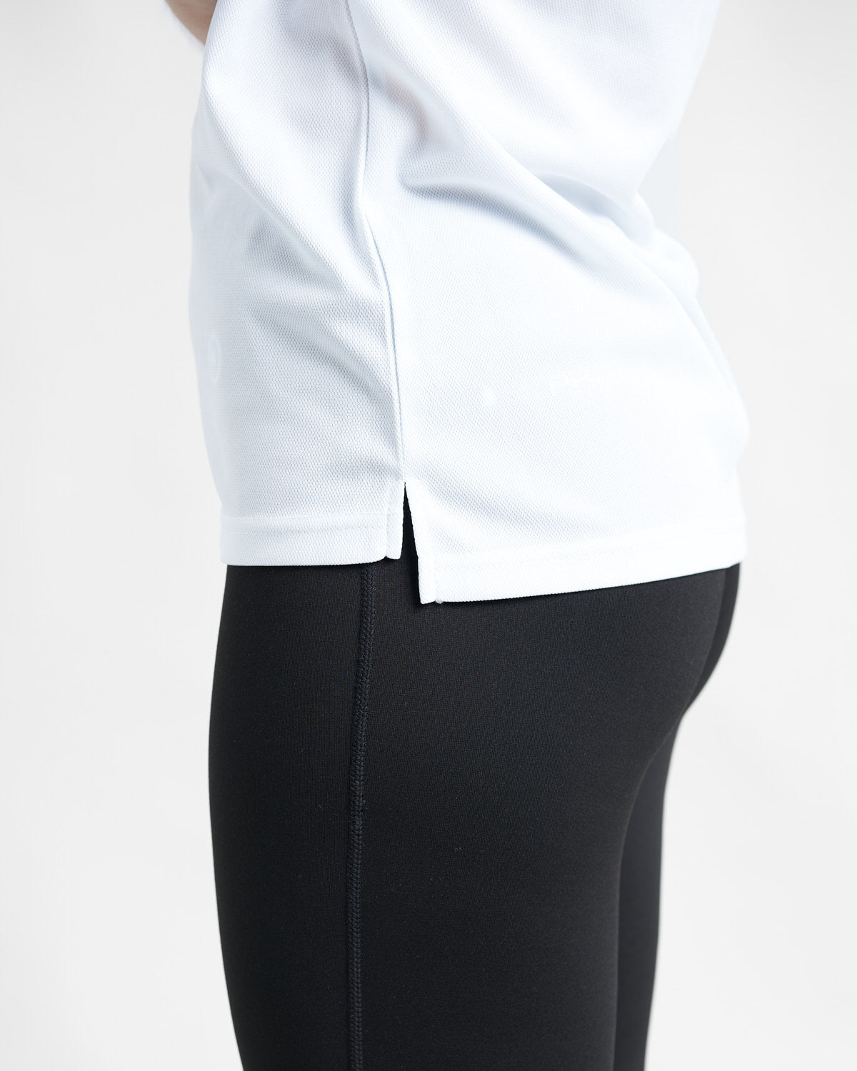 Rooster Technical Polo femme blanc manches courtes