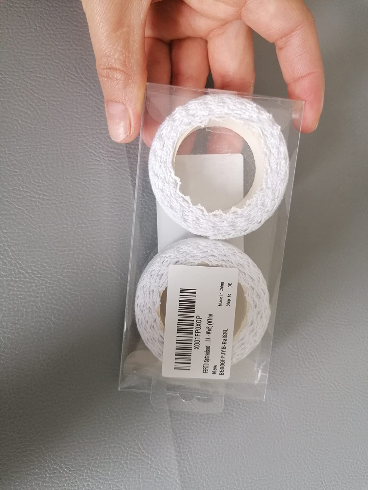 FEPITO Ruban Dentelle Blanc Adhésif 15 mm x 3,4 m Lot 2