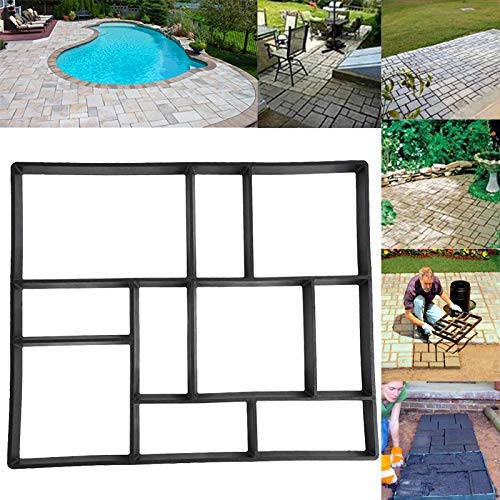 Ejoyous Garden moule pavage béton plastique 60x50 cm noir