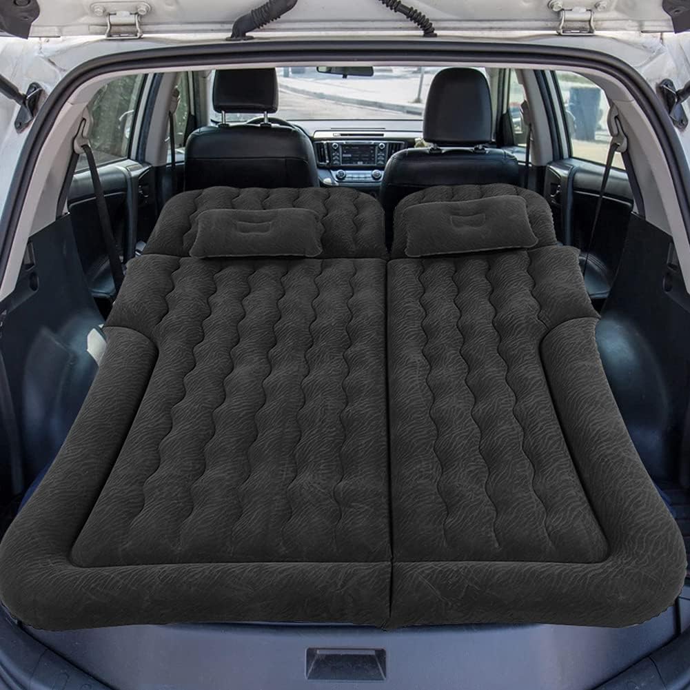 Ejoyous matelas gonflable voiture SUV noir + pompe