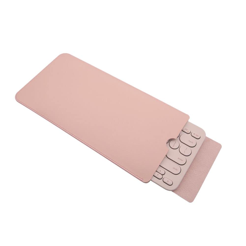Ejoyous housse clavier K380 rose similicuir