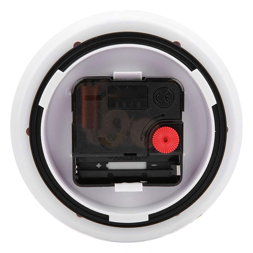 Jadeshay Horloge salle de bain étanche blanche