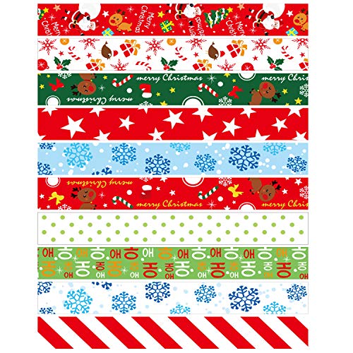 FEPITO Party Decorations 300 guirlande papier Noël 10 motifs