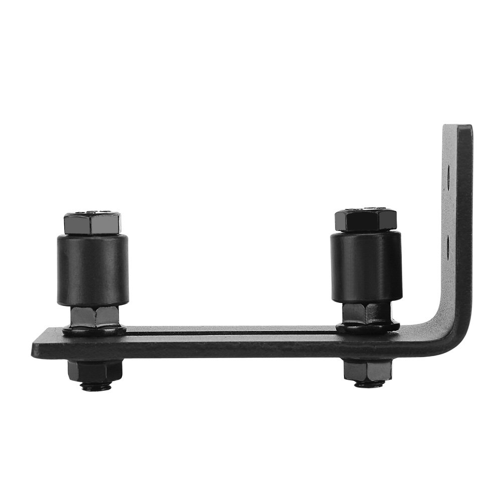Ejoyous Home guide plancher porte grange réglable noir