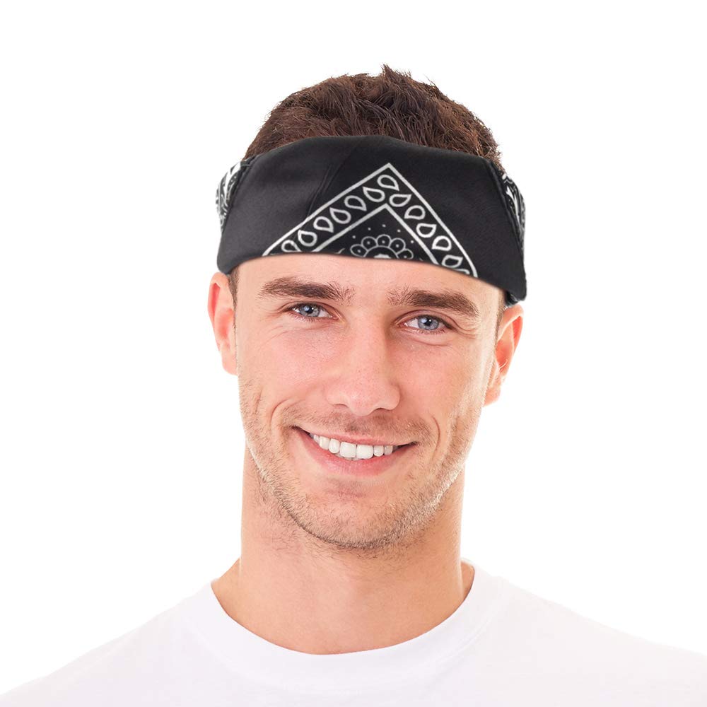 FEPITO Bandanas paisley coton x10 multicolore adulte