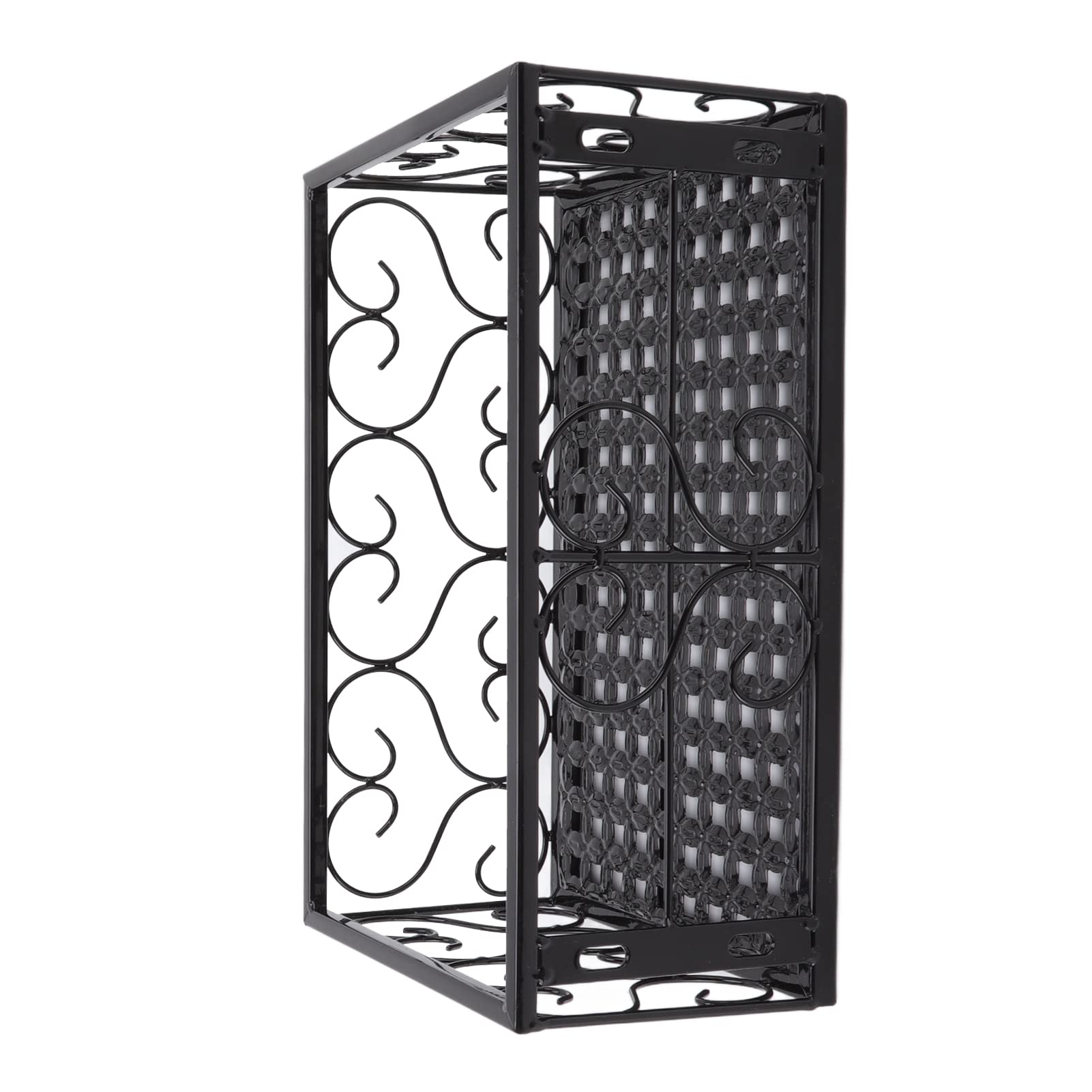 Tissting Support pot fleur balcon fer noir 6,5 cm