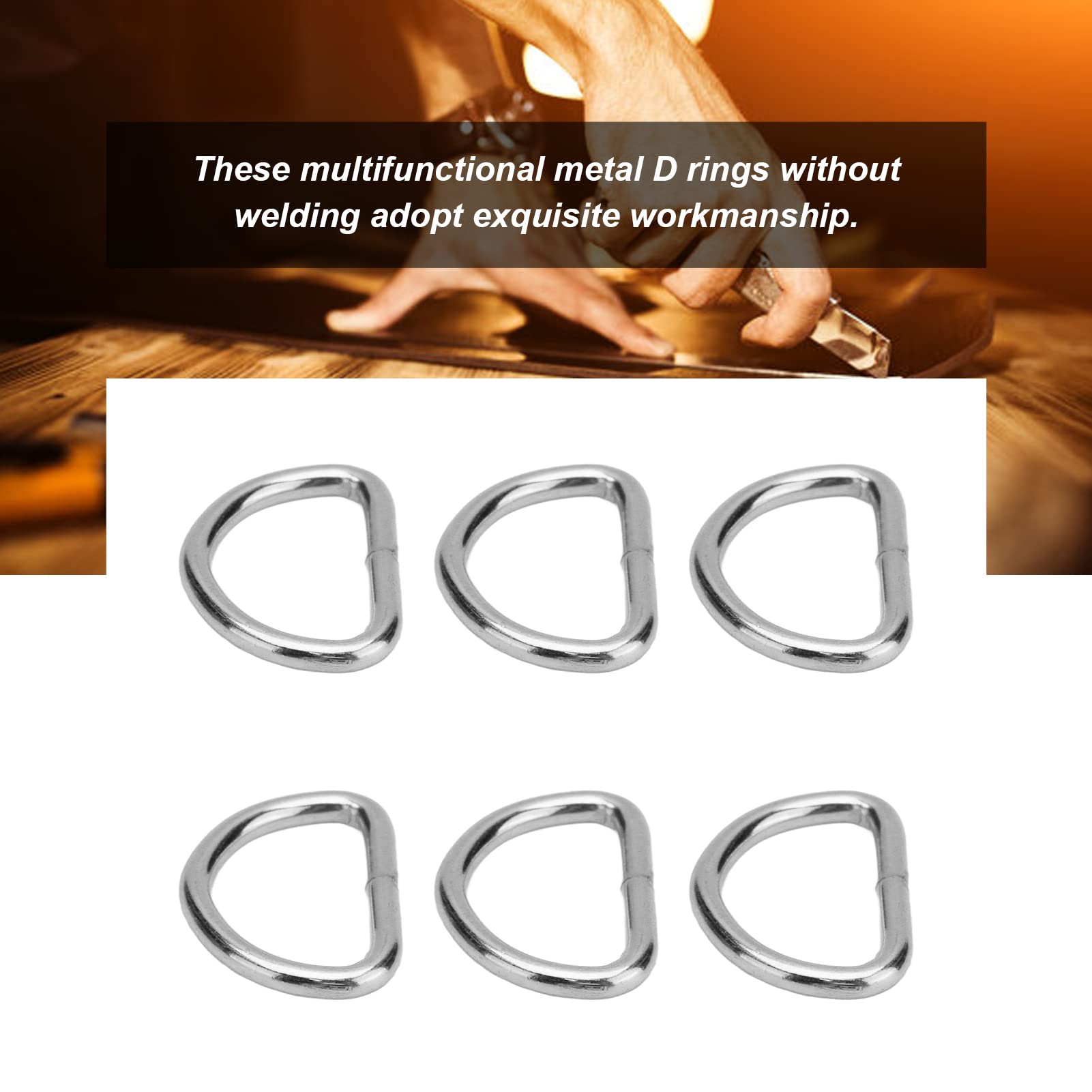 Tissting DIY anneaux en D argent fer 10 mm lot 100