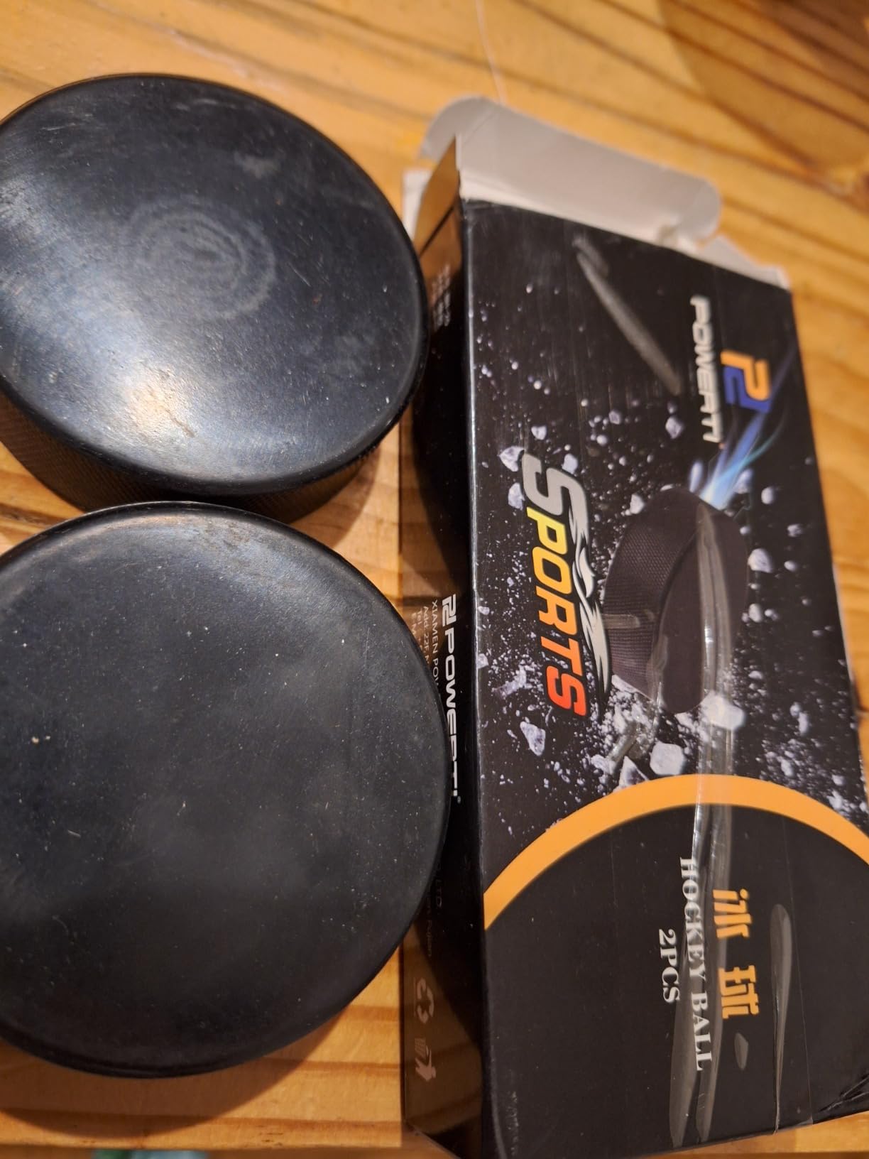 Tissting OUTDOOR Lot 2 Palets Hockey sur Glace Caoutchouc