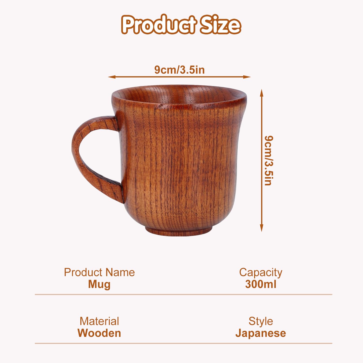 Tissting Tasse Café Bois 300ml Poignée Isotherme