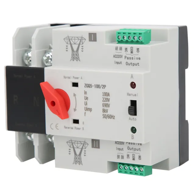Jadeshay ZGQ5-100/2P inverseur automatique 100A 2P 220V
