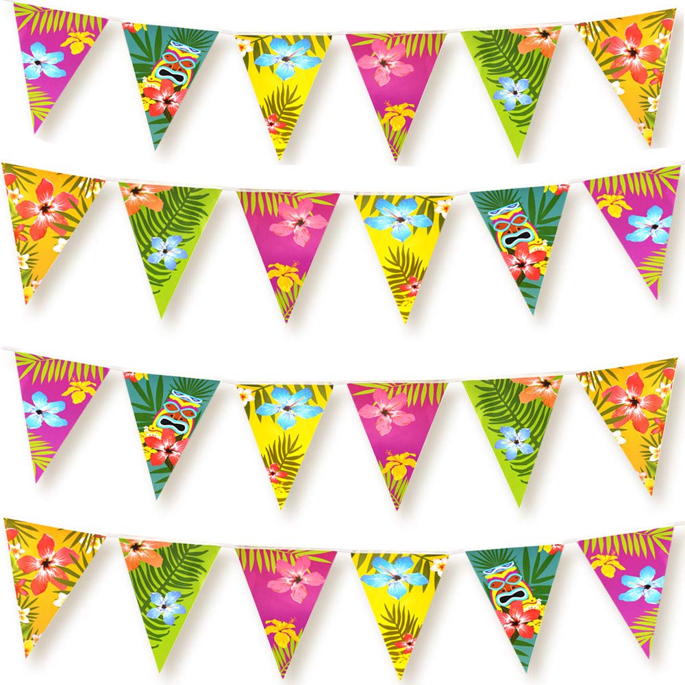FEPITO Bannière hawaïenne tropicale 2 x 3 m fête