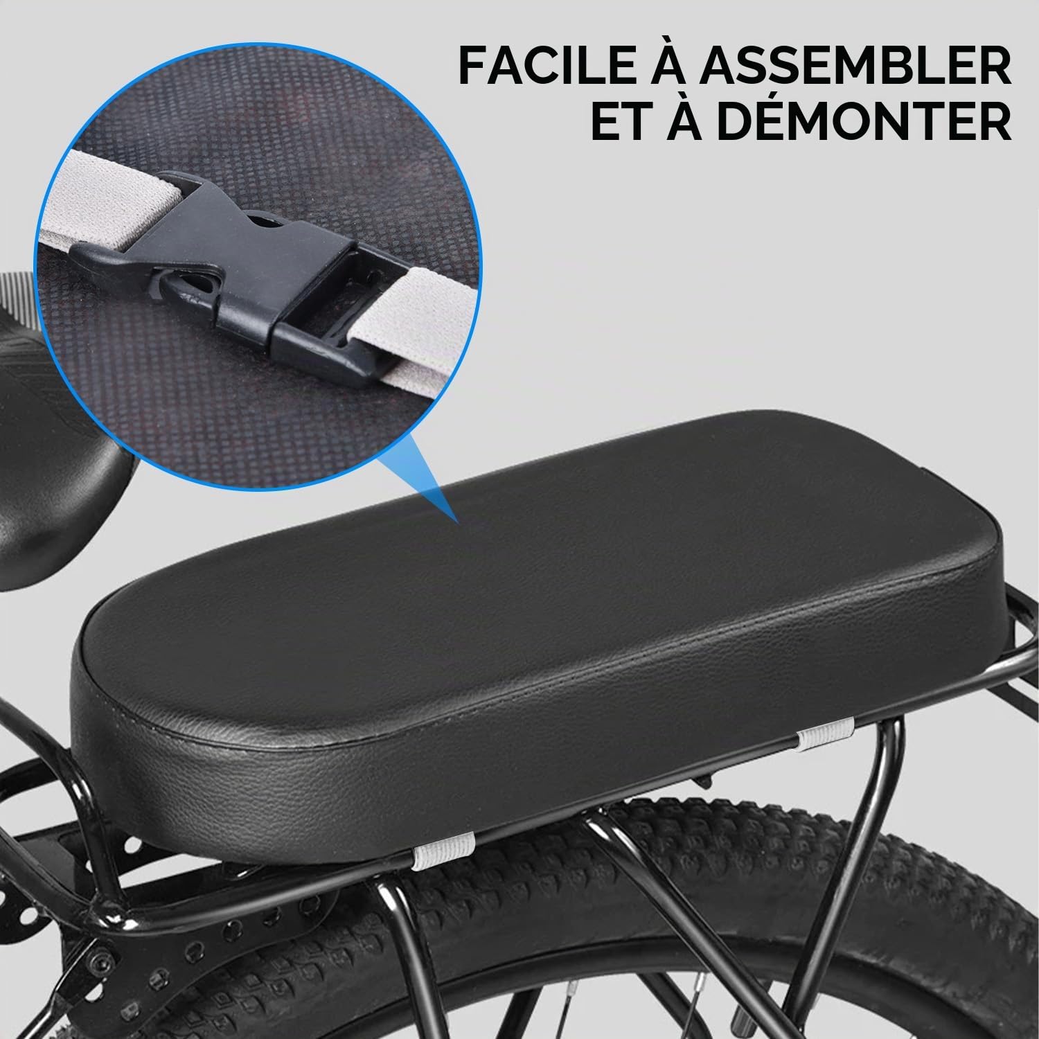 Tissting Outdoor siège enfant vélo coussin arrière confortable